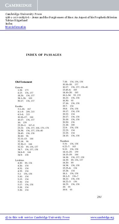 Index of passages .